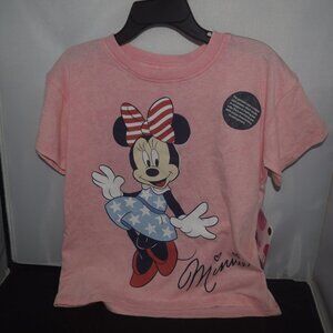 NWT Minnie Mouse Toddler Americana Graphic tshirt 4T